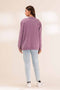 D-PLUM-ROUND NECK-FULL SLEEVE-SWEATER (23W-036-65)