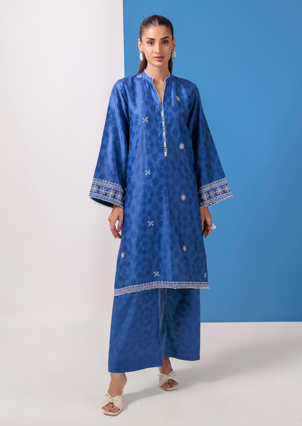 Blue-Jacquard-2 Piece (WPS25DE2011)