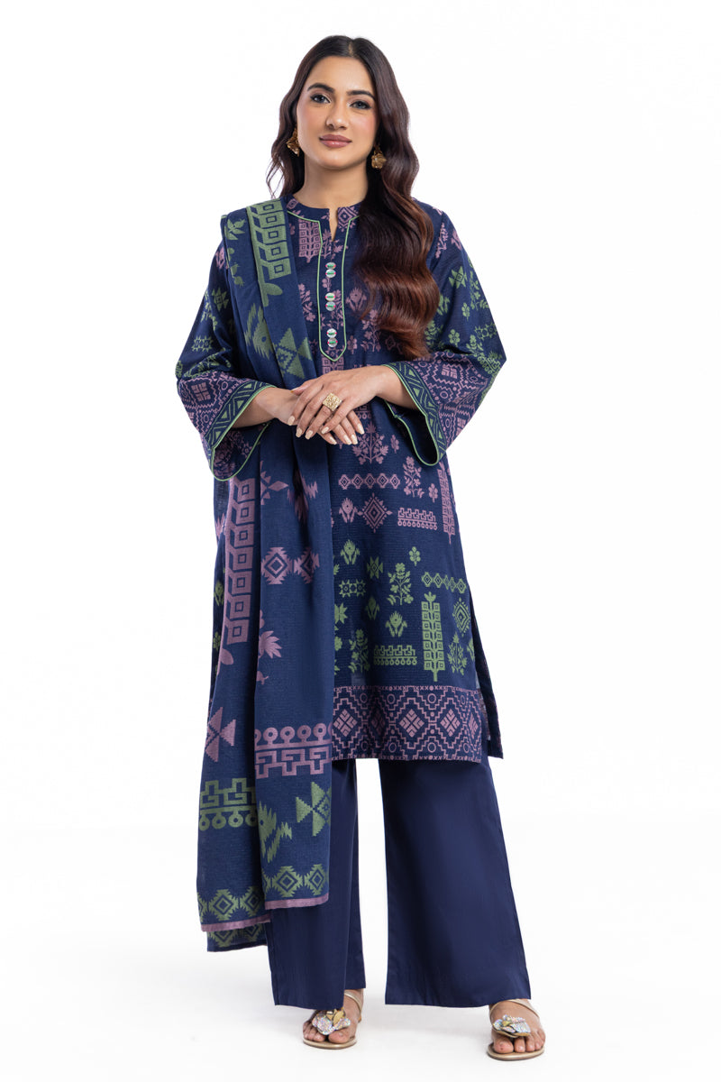 Bonanza Satrangi Teal-Jacquard-3 Piece (WP3PSBW25B9O54), view 1