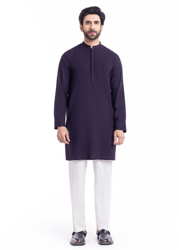 D-Purple-Blended-Kurta - (MP1PBW25BM11D1)