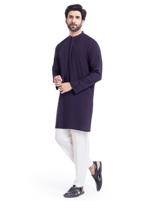 D-Purple-Blended-Kurta - (MP1PBW25BM11D1)