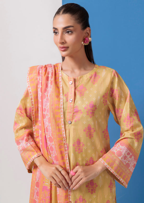 Mustard-Cambric-3 Piece (WPS25P3056)