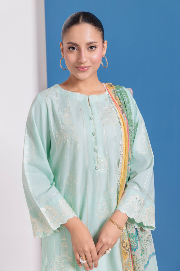 Mt-Green-Cambric-3 Piece (WPS25SE3082)