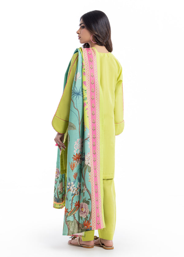 Lime-Khaddar-3 Piece (WP3PSBW25HR10N11)