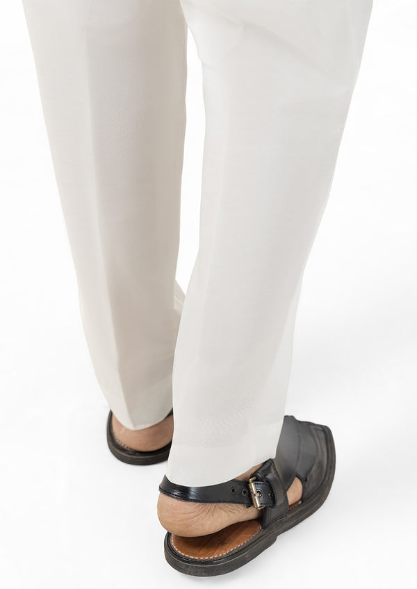White Cotton Trouser (MPS25PJ1W004)