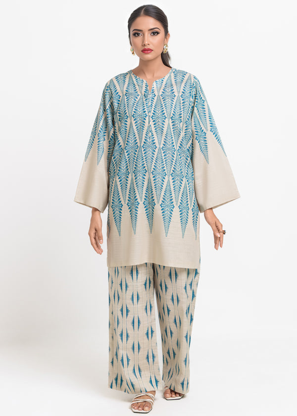 Cream-Khaddar-2 Piece (WPSTPBW25HR10N5)