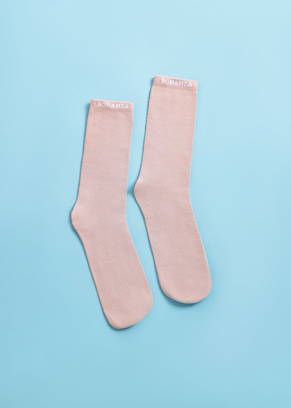 Dull Pink Mid Calf Socks (MCMD3)
