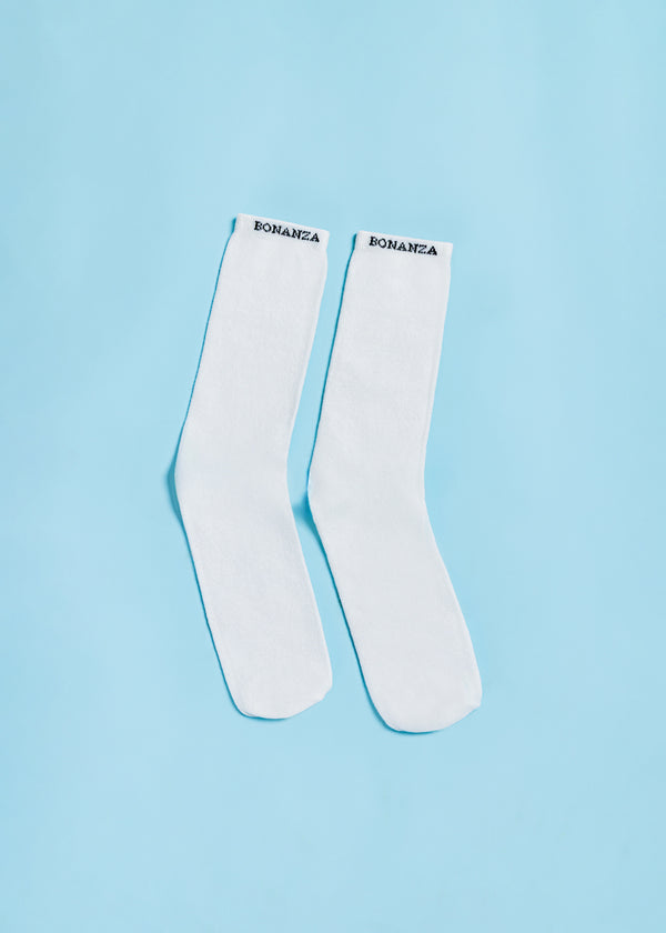 Off White Mid Calf Socks (MCMO2)