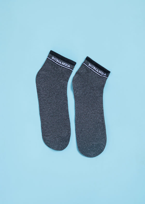 Dark Grey Low Cut Socks (MCLB3)