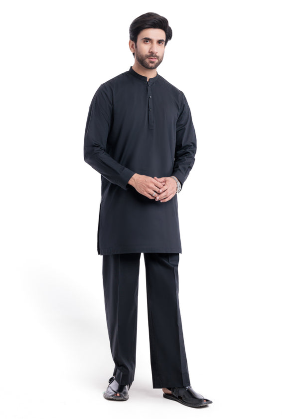 Black-Blended-Kurta Trouser - (MP2PBBW25ADD16)
