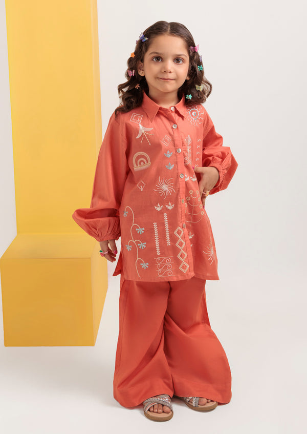 Peach-Cambric-2 Piece (GPS25DE2046)