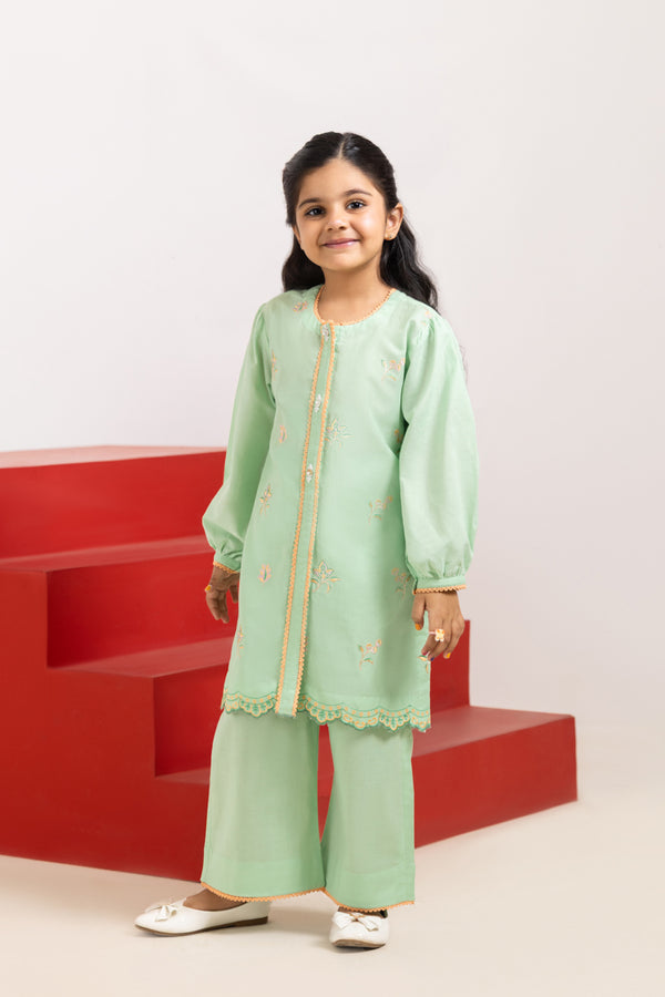 L-Green-Cambric-2 Piece (GPS25DE2047)