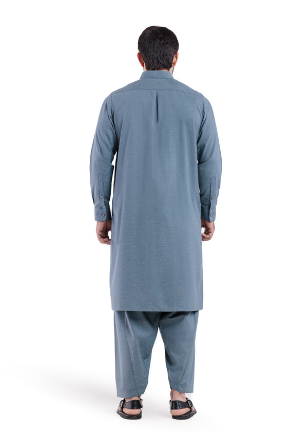T-Blue-Blended-Shalwar Suit - (MP2PBBW25BM11D8)