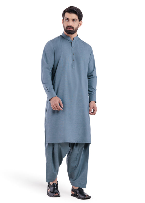 T-Blue-Blended-Shalwar Suit - (MP2PBBW25BM11D8)