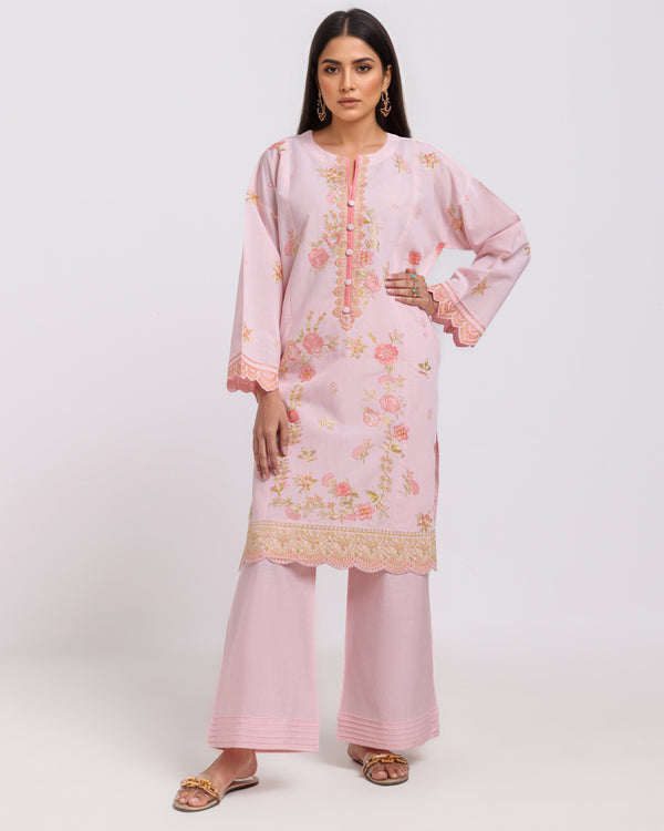 L-Pink-Cotton Silk-2 Piece (WPS252SE3059)