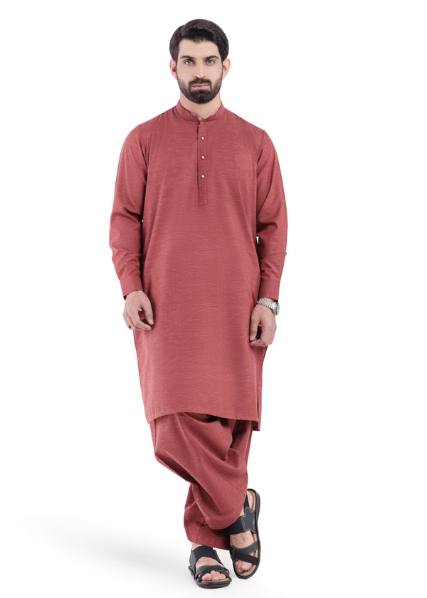 Rust-Blended-Shalwar Suit - (MP2PBBW25BM11D9)