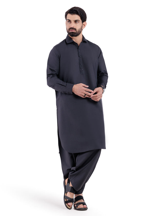 Charcoal-Blended-Shalwar Suit - (MP2PSBW25BM11D1)