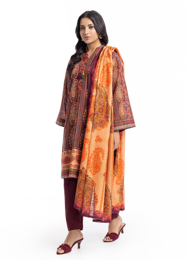 Multi-Khaddar-3 Piece (WP3PPBW25B11D16)