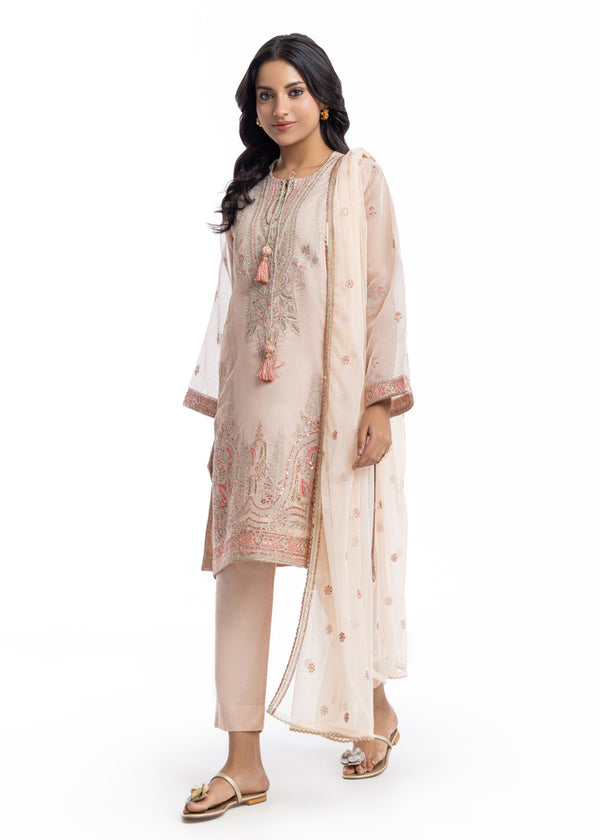 Pink-Textured Net -3 Piece (WPS25FE3059)