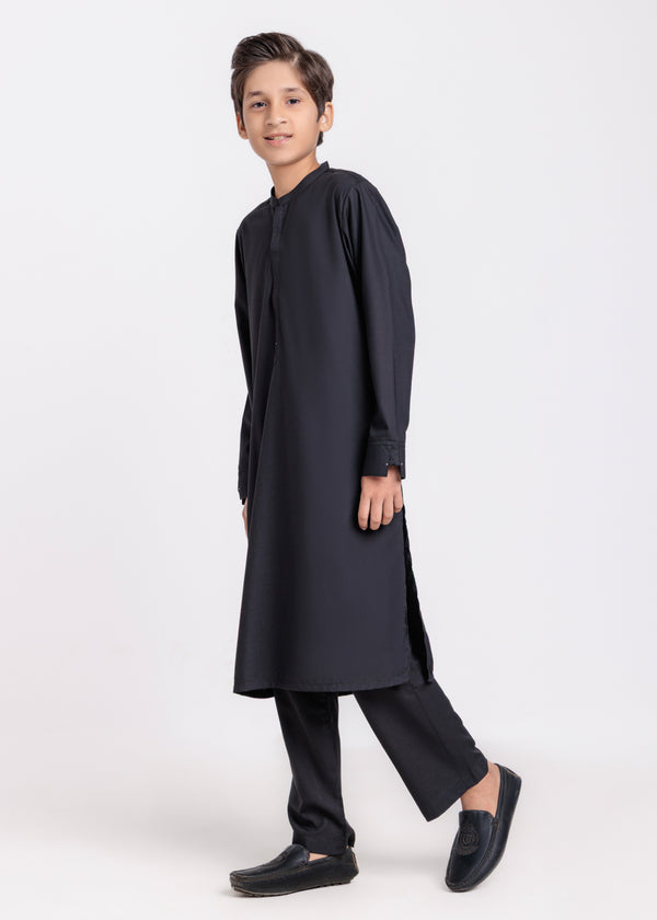 Black-Blended-Kurta Trouser - (BPS25KP2091)