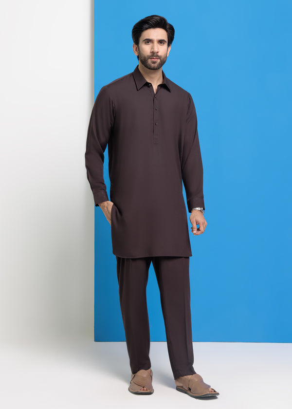 D-Brown-Blended-Kurta Trouser - (MPS25KPS2046)