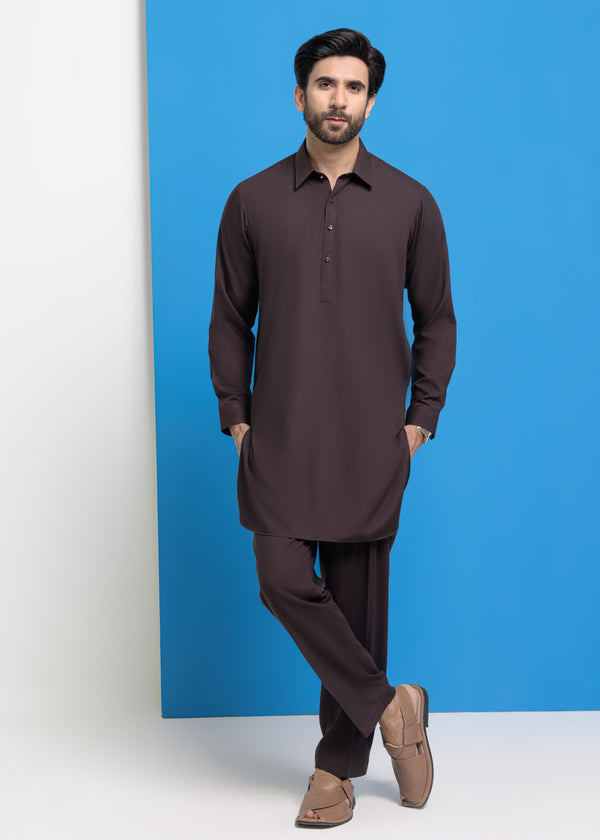 D-Brown-Blended-Kurta Trouser - (MPS25KPS2046)