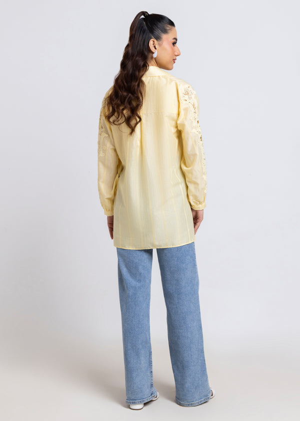 P-Yellow-Jacquard-1 Piece (WPS25SL1004)