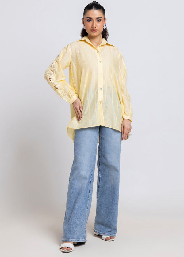P-Yellow-Jacquard-1 Piece (WPS25SL1004)