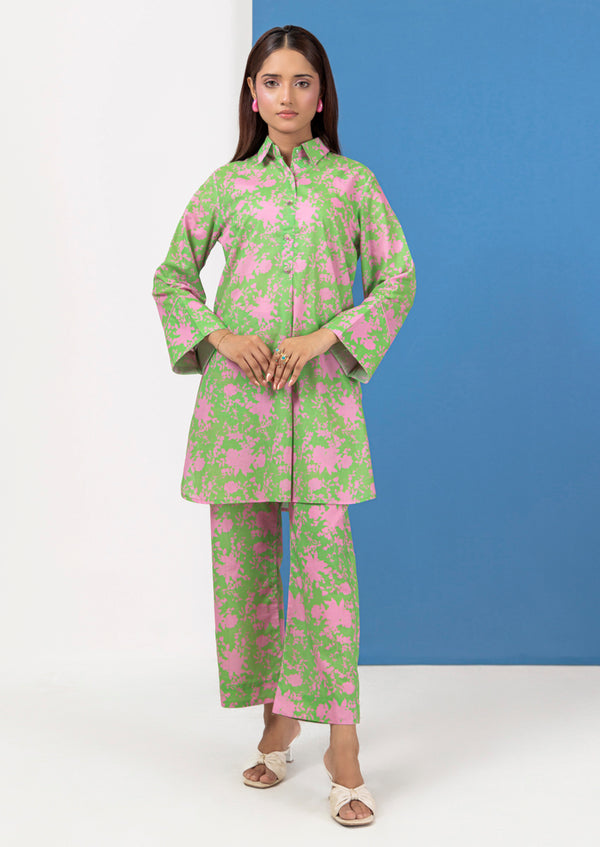 L-Green-Cambric-2 Piece (WPS25P2049)