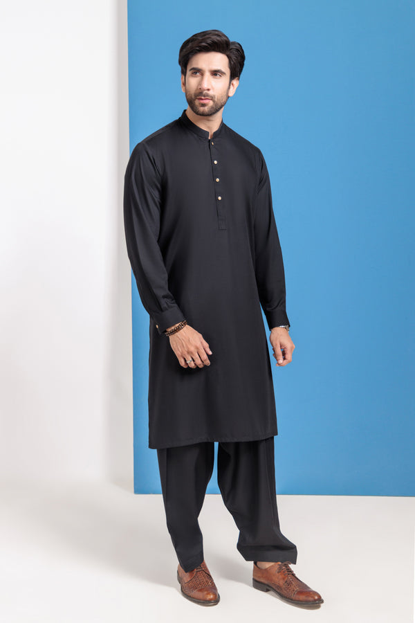 Black-Blended-Shalwar Suit - (MPS25SSE2053)