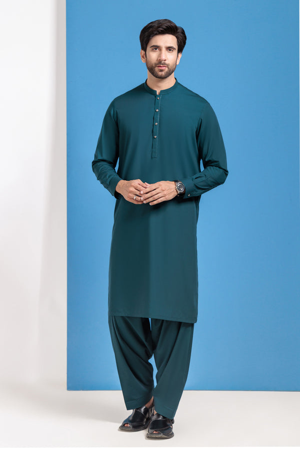 Green-Blended-Shalwar Suit - (M25SSE2045)