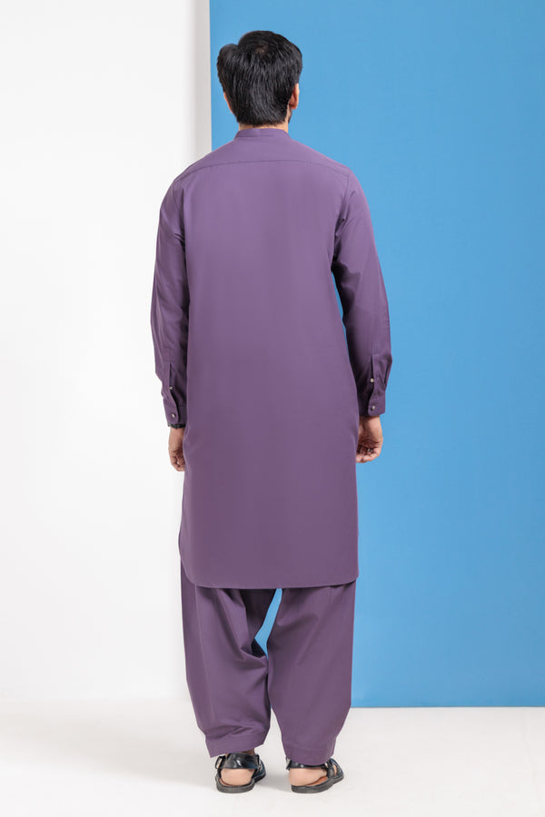 Purple-Blended-Shalwar Suit - (MPS25SSS2020)