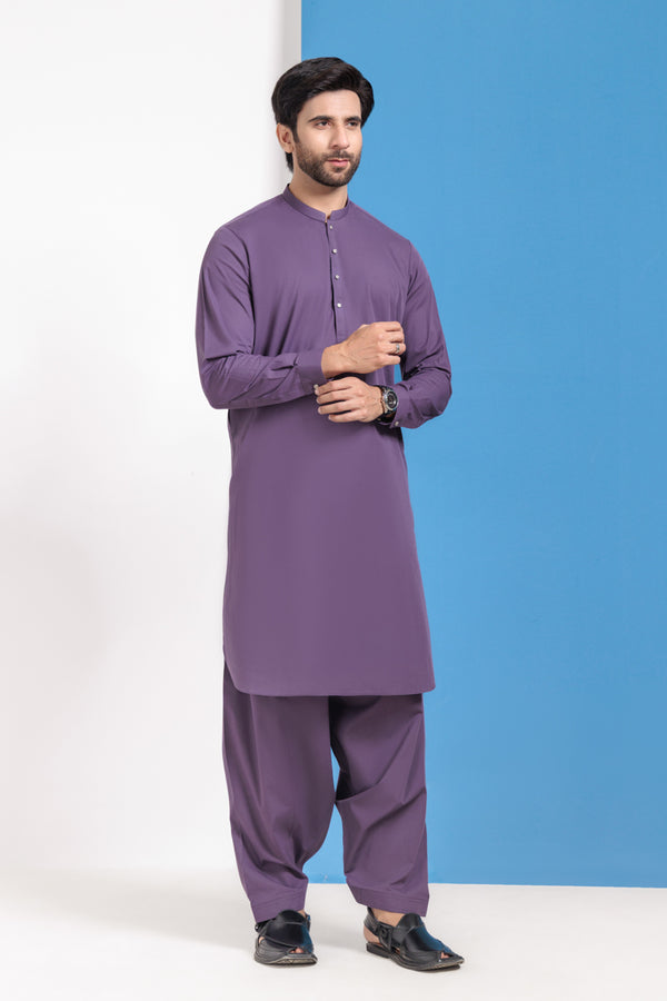 Purple-Blended-Shalwar Suit - (MPS25SSS2020)