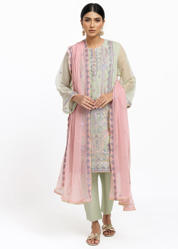 L-Green-Textured Net-3 Piece (WPS25FE3060)