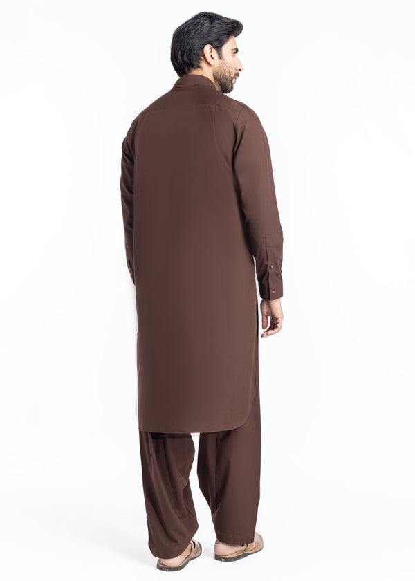 Brown-Blended-Shalwar Suit - (MP2PSBW25BM9O5)