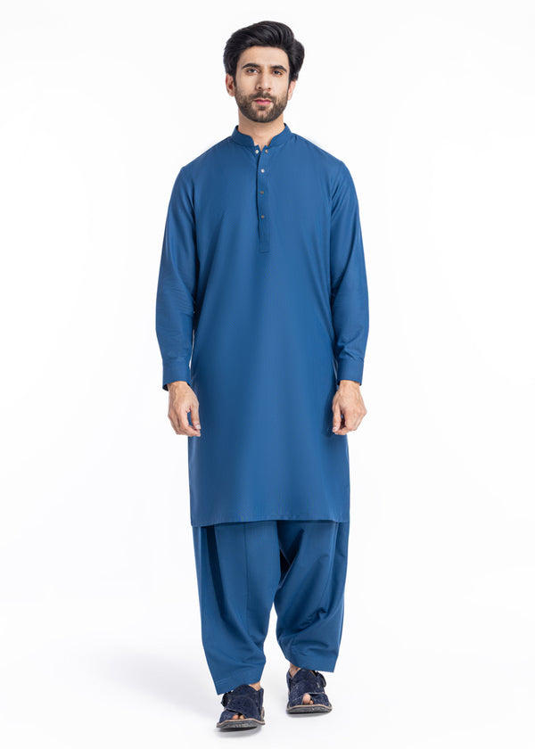 Blue-Blended-Shalwar Suit - (MP2PSBW25BM11D2)