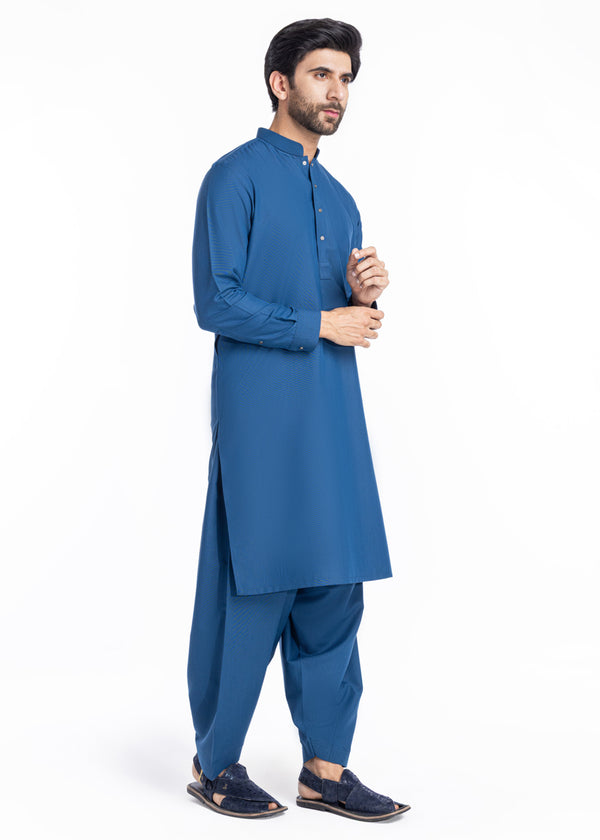 Blue-Blended-Shalwar Suit - (MP2PSBW25BM11D2)