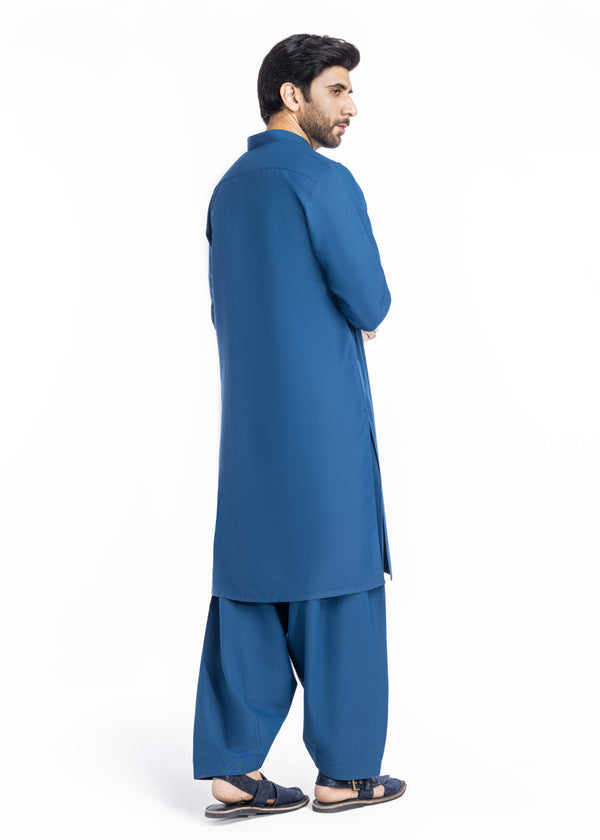 Blue-Blended-Shalwar Suit - (MP2PSBW25BM11D2)