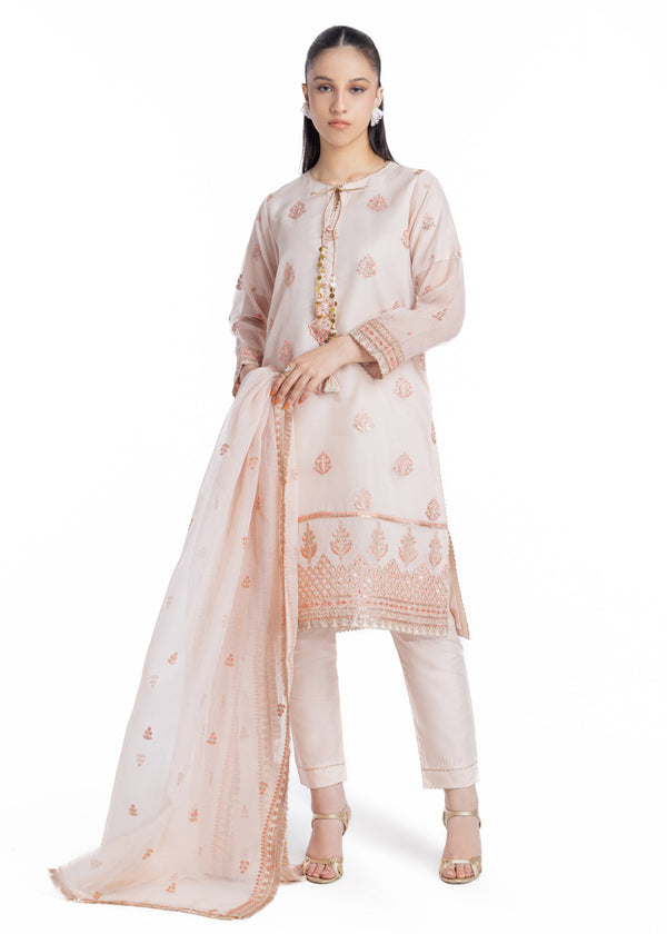 Ivory-Textured Net-3 Piece-(WPS25FE3011)