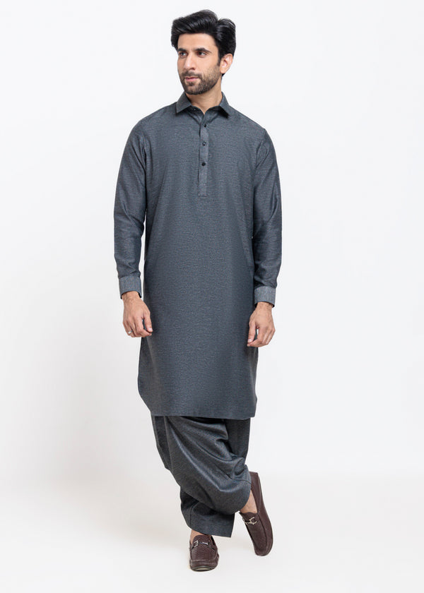 Black-Blended-Shalwar Suit - (MPS25KPS2051)