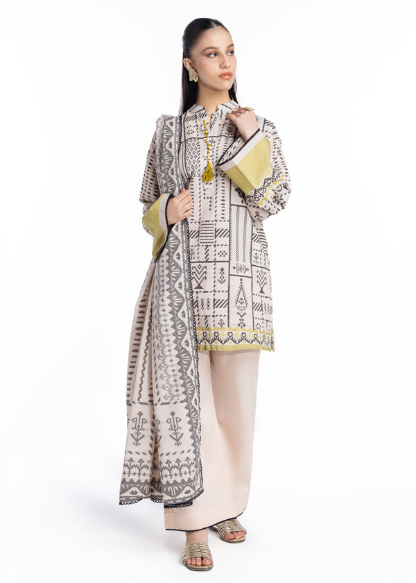 Beige-Jacquard-3 Piece-(WP3PSBW25B9O53)