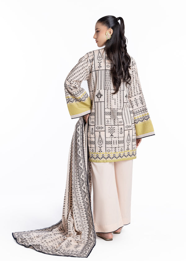 Beige-Jacquard-3 Piece-(WP3PSBW25B9O53)
