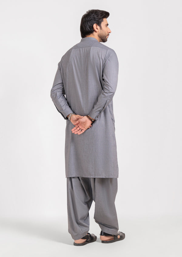 C-Grey-Blended-Shalwar Suit - (M25SSE2069)