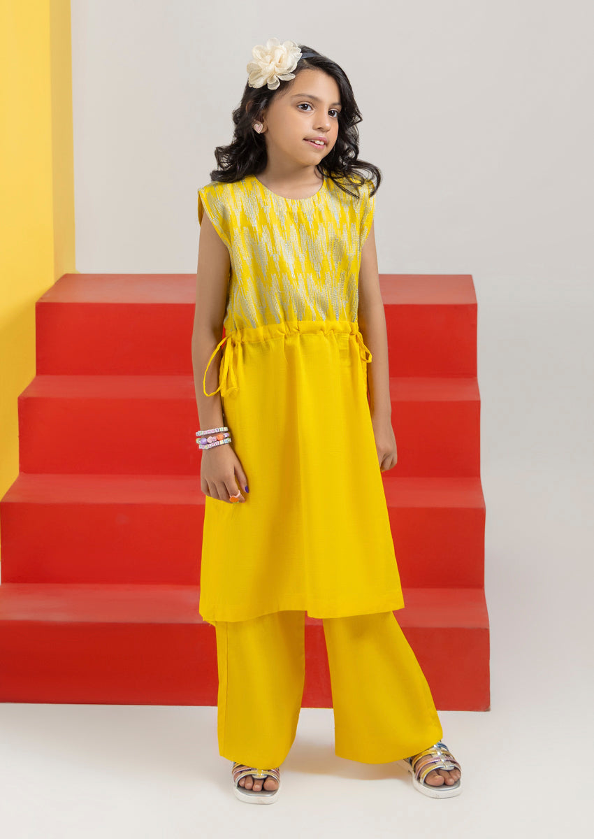 Bonanza Satrangi Yellow-Dobby-2 Piece (GPS25DE2017), view 1