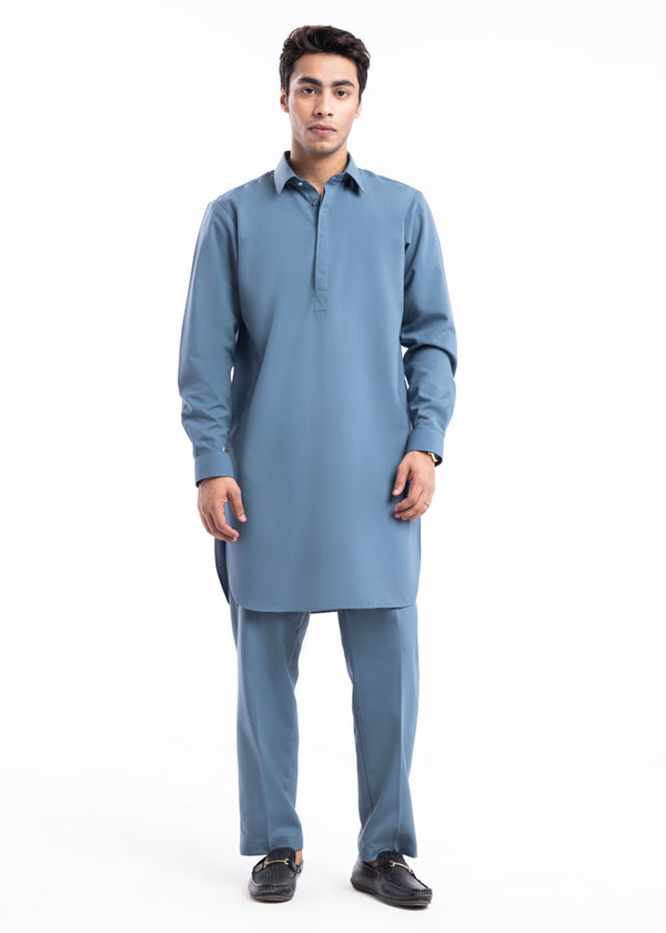 T-Green-Blended-Kurta Trouser - (MP2PSBW25BM10N14)