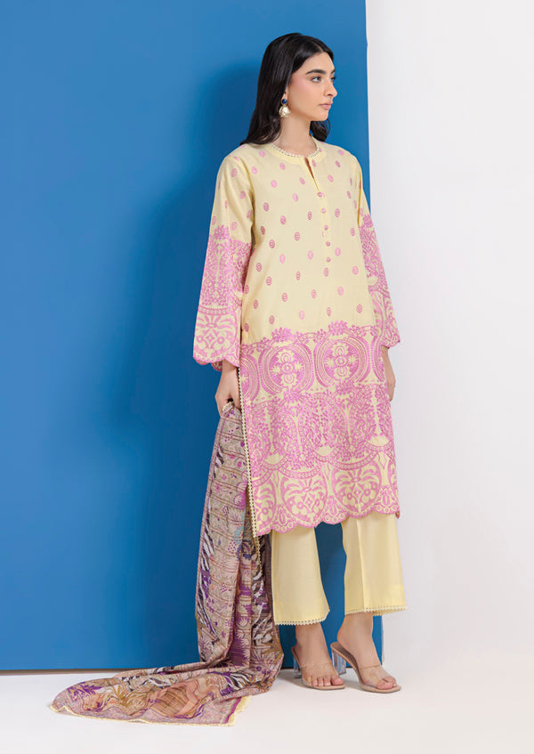 P-Yellow-Cotton Silk-3 Piece (WPS25SE3020)