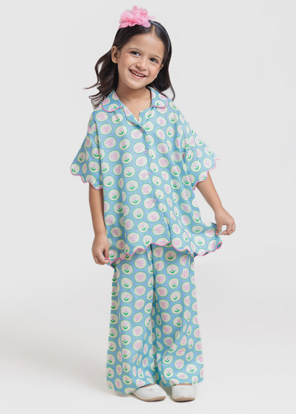 P-Blue-Viscose-2 Piece (GP2PBW25BG10N8)