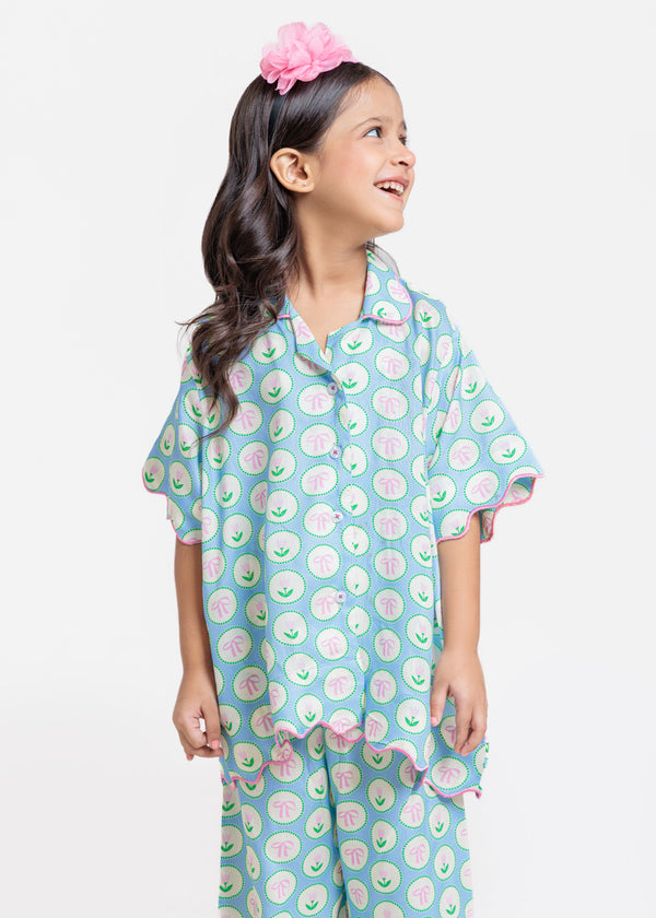 P-Blue-Viscose-2 Piece (GP2PBW25BG10N8)