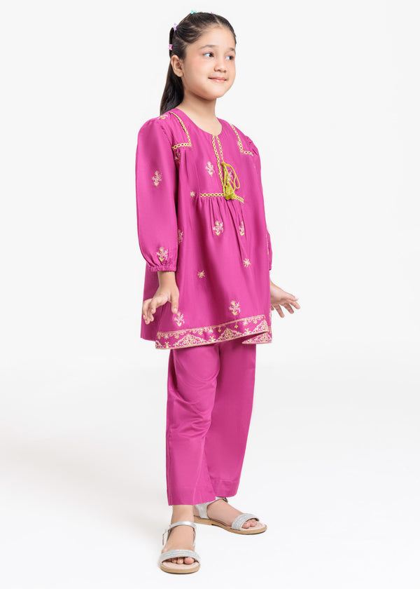 Hot-Pink-Cambric-2 Piece (GPS25DE2015)