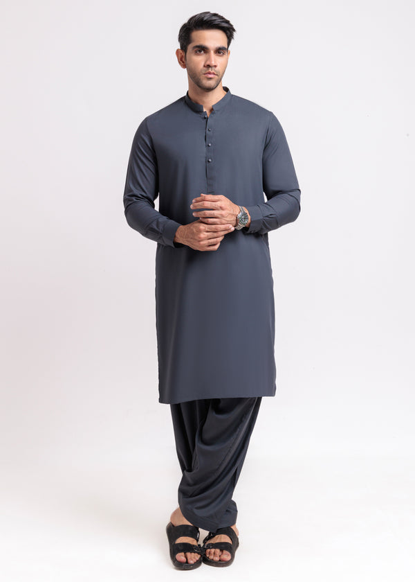 Grey-Blended-Shalwar Suit - (MPS25SSE2070)